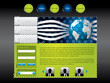 Scissored web template