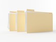 a brown 3d maded folder