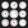 Speedometer and RPM gauge set