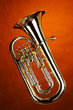 Tuba Euphonium Isolated On Gold