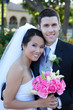 Bride and Groom at Wedding