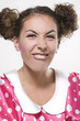 Woman making a funny face