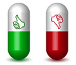 Thumbs Up & Down Capsule Pills