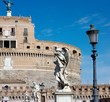 Sant' Angelo Bridge and Castle Sant Angelo in Rome