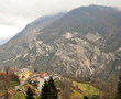 Small mountain city .