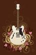 Abstract with guitar