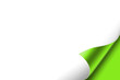 green paper page, white background, text
