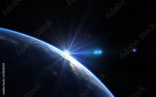 Illustration: der blaue Planet der blaue Planet