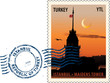 Vektor: Postmark from Istanbul Postmark from Istanbul