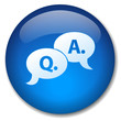“Q & A” Web Button (questions answers faqs sos help assistance)