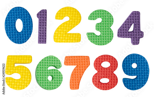 Photo: Colorful numbers Colorful numbers