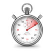 Illustration: Isolated stopwatch. Clipping path included. Isolated stopwatch. Clipping path included.