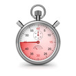 Illustration: Isolated stopwatch. Clipping path included. Isolated stopwatch. Clipping path included.