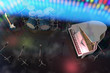 musical instruments on a music stage musical instruments on a music stage