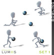 Illustration: Lumiis 3D-Figuren weiss Bowling Set 1 Lumiis 3D-Figuren weiss Bowling Set 1