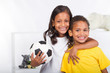 Photo: sporty young brother and sister sporty young brother and sister