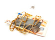 money, card and chain