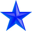 Stern hellblau