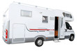 Photo: white rv truck isolated white rv truck isolated
