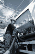 driver filling fuel at oil industry