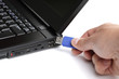 Connecting USB flash memory stick