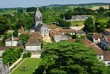 Village de Bourdeilles vu du château médiéval Village de Bourdeilles vu du château médiéval