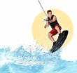 Wakeboarding Illustration Wakeboarding Illustration