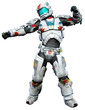 astronaut hero - at space