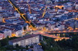 grenoble, boulevard gambetta, vue de la bastille