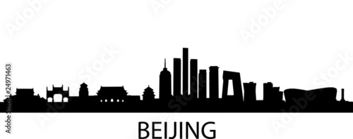 Beijing+skyline+silhouette