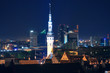 Night cityscape of Tallinn, Estonia