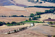Rural countryside landscape in Tuscany region of Italy