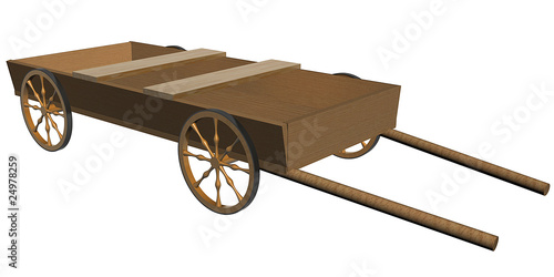 Illustration: Wooden cart Wooden cart