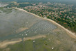 vue aérienne d'Ares, Bassin d'Arcachon, Gironde, 33