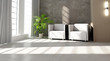 modern drawing room,3d rendering