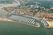 vue aérienne du port de plaisance d'Arcachon, Gironde 33