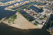 vue aérienne cabanes ostréiculteurs arcachon Gujan Mestra