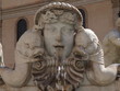 Detail of the Moro fountain in Piazza Navona, Rome
