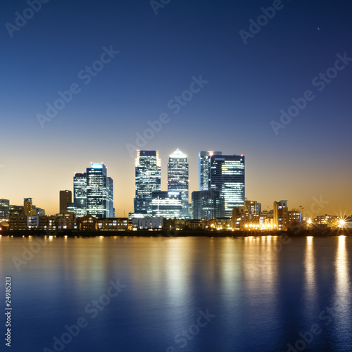 Photo: Canary Wharf, London. Canary Wharf, London.