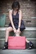 Shopping woman holding bag