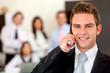 business man on the phone