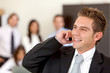 Business man on the phone