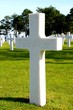 Cross at Omaha Beach cemetery