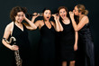 Four womens with clarinets