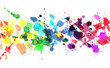 Rainbow of watercolor paint Rainbow of watercolor paint
