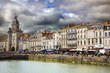 Image : france,17,la rochelle : grosse horloge et quai duperr�