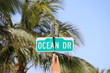 Ocean Drive Schild in Miami Beach Ocean Drive Schild in Miami Beach
