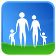 human family holding hands