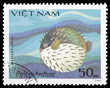 Fish on a postage stamp Fish on a postage stamp
