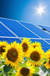Alternative Solar Energie. Sonnenenergie Kraftwerk.